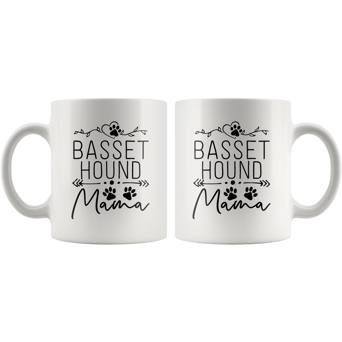 Basset Hound Dog Mama Coffee / Tea Ceramic Mug - 11oz / 15oz Drinkware