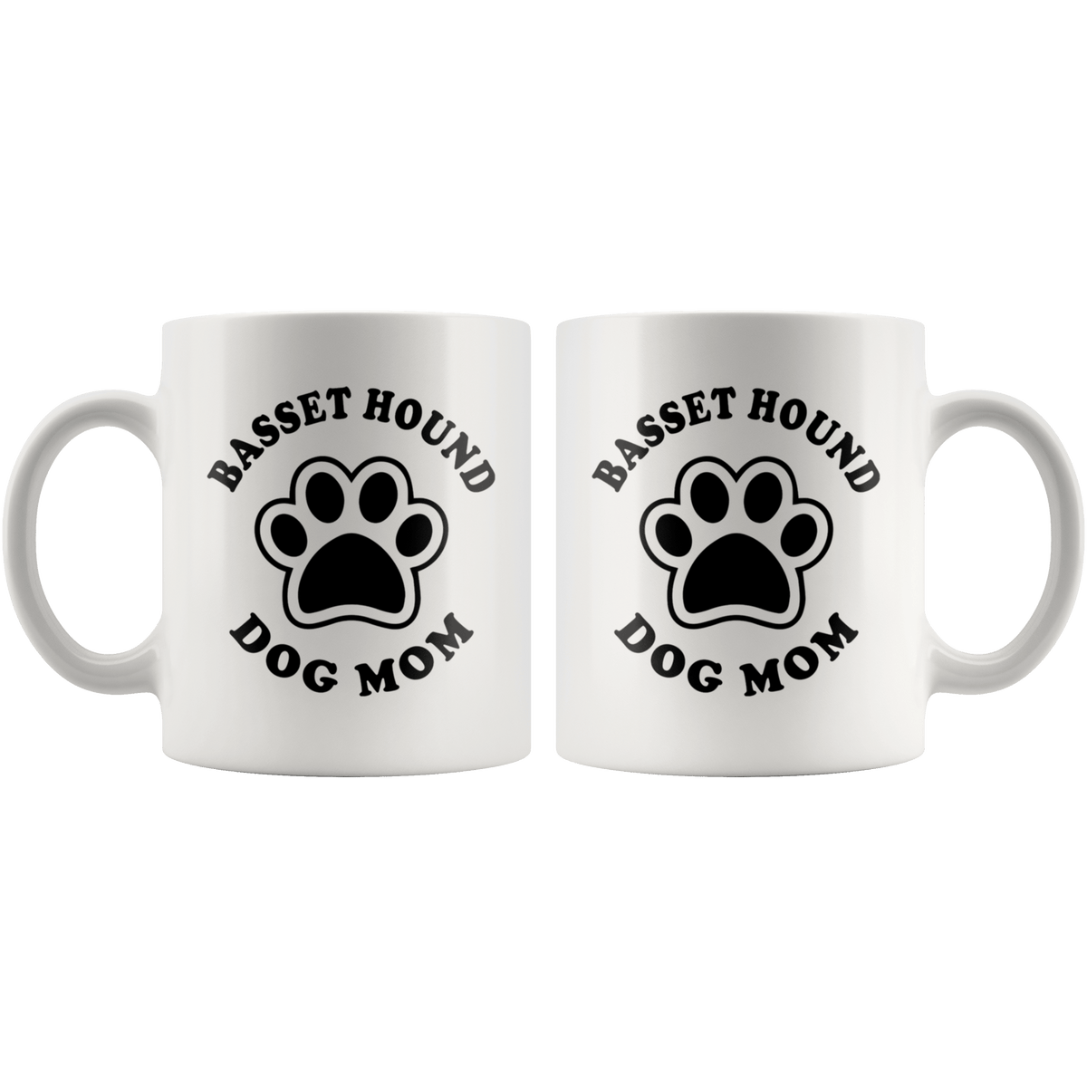 Basset Hound Dog Mom Coffee / Tea Ceramic Mug - 11oz / 15oz Drinkware