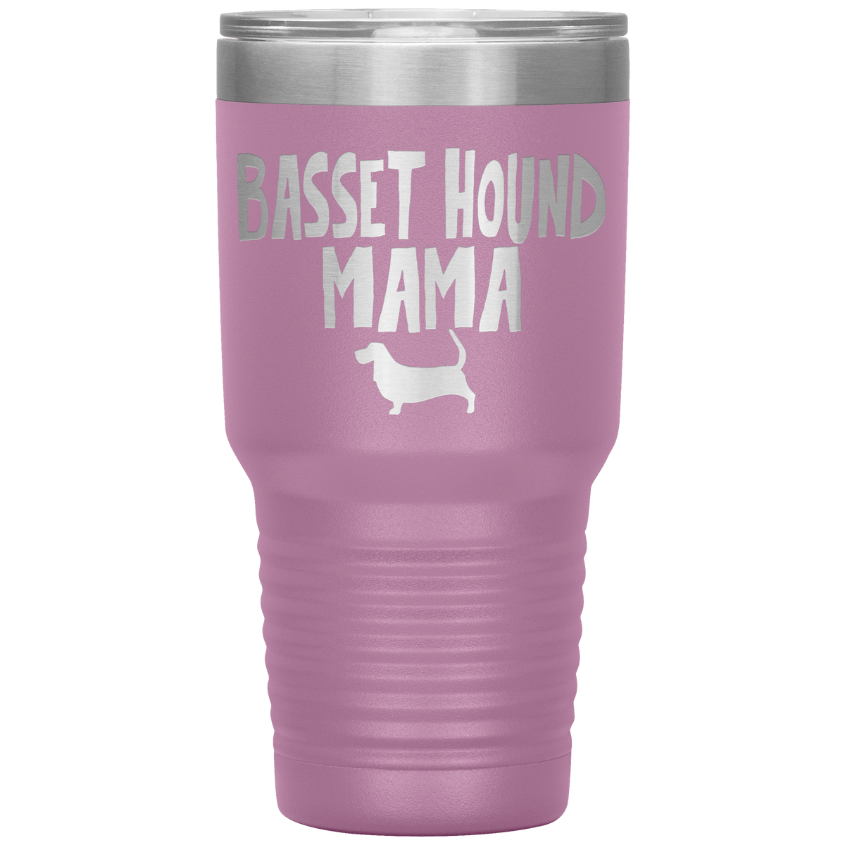 Basset Hound Mama 30 Oz Vacuum Tumbler Tumblers Light Purple