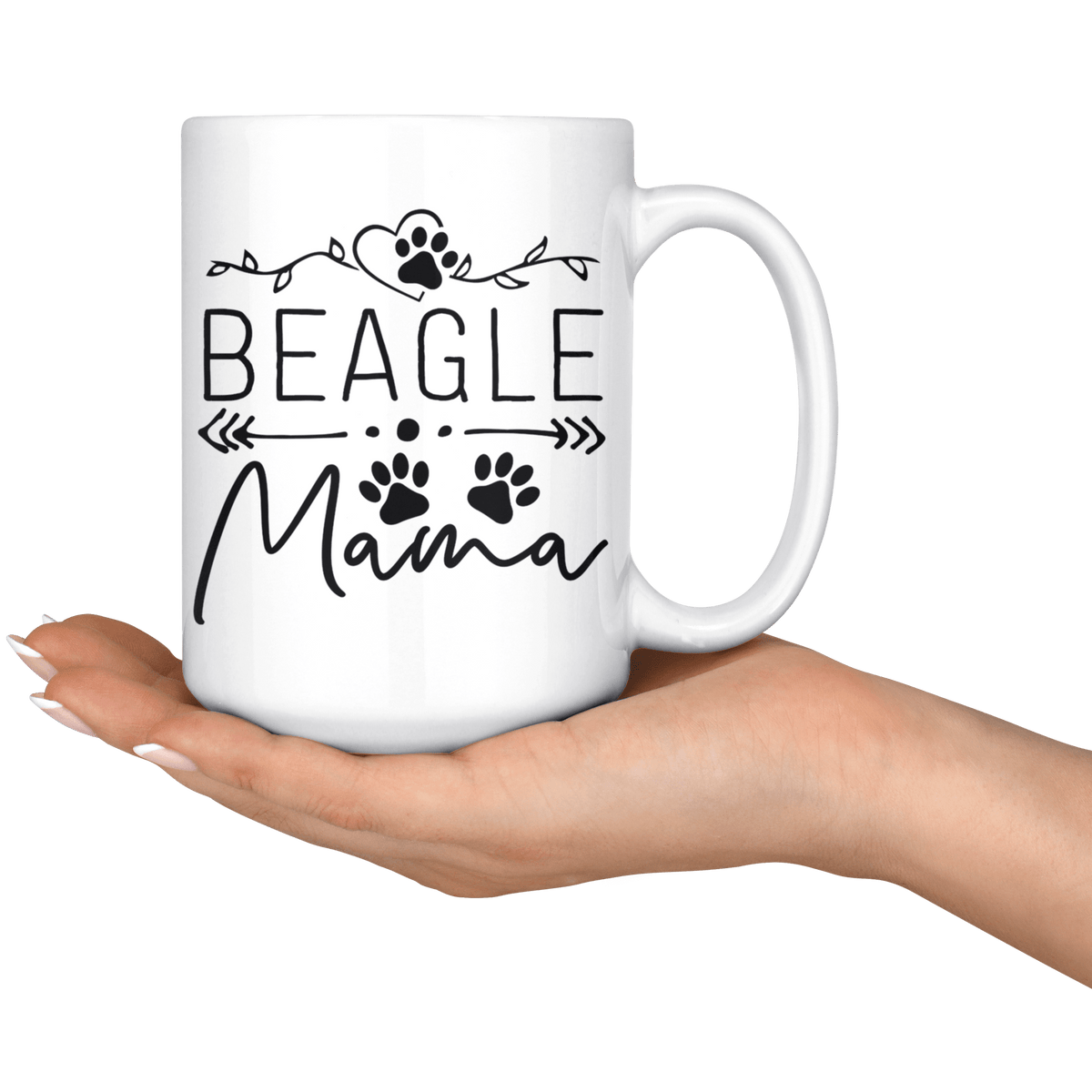 Beagle Dog Mama Coffee / Tea Ceramic Mug - 11oz / 15oz Drinkware