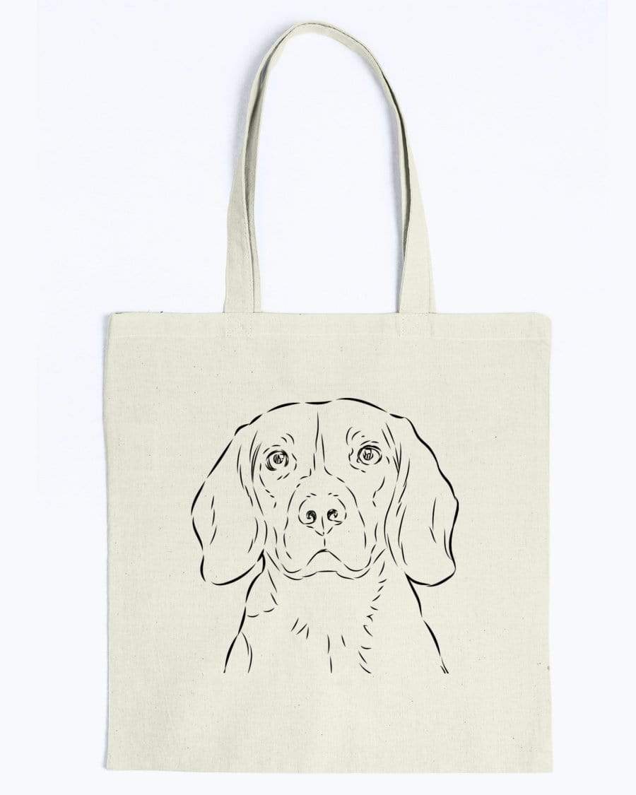 Beagle Doodle Dogs Canvas Tote Bag Accessories Natural / M