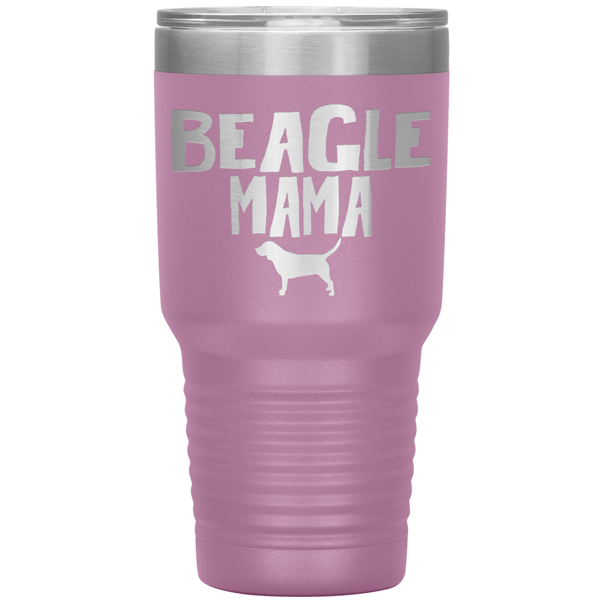 Beagle Mama 30 Oz Vacuum Tumbler Tumblers Light Purple