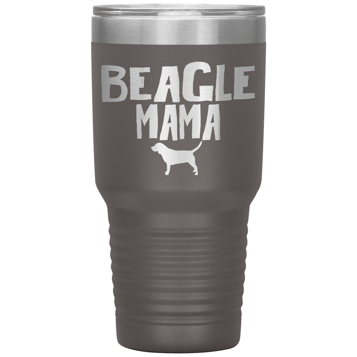 Beagle Mama 30 Oz Vacuum Tumbler Tumblers Pewter