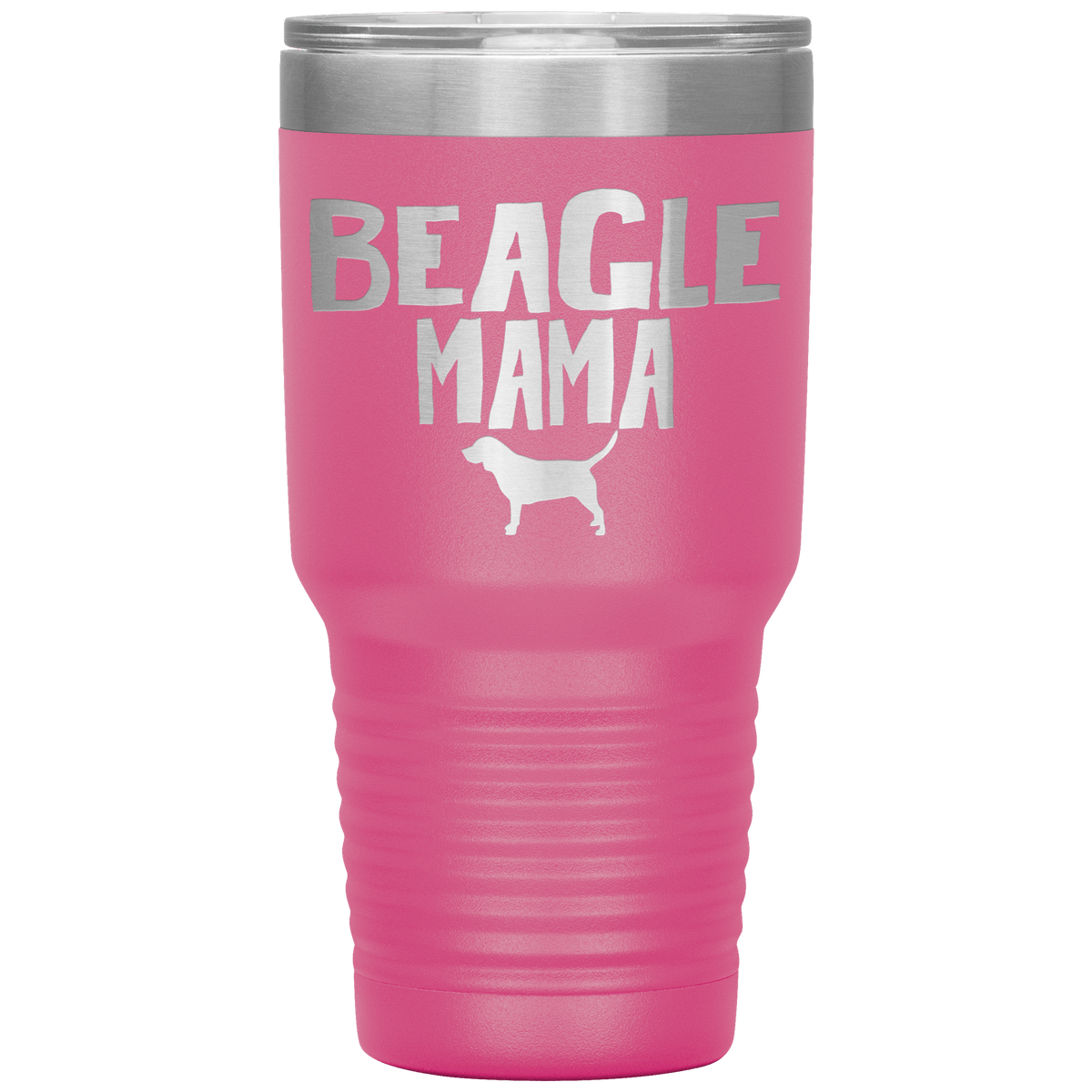 Beagle Mama 30 Oz Vacuum Tumbler Tumblers Pink
