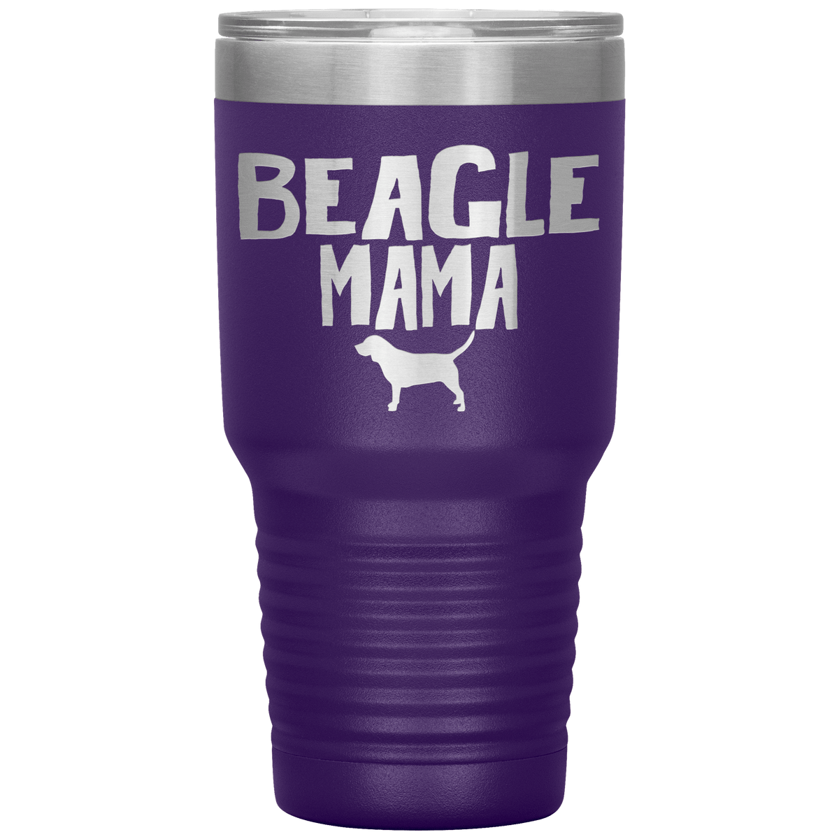 Beagle Mama 30 Oz Vacuum Tumbler Tumblers Purple