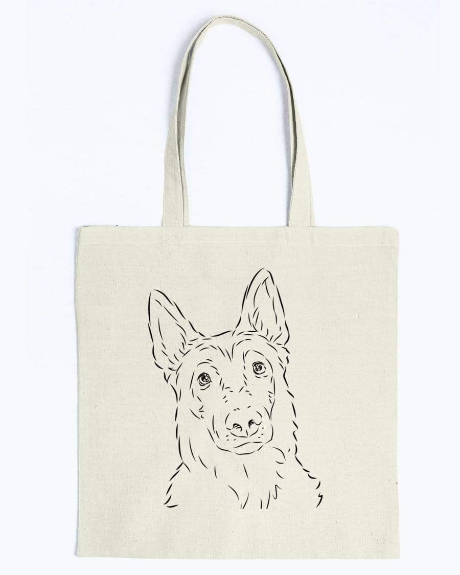 Belgian Malinois Doodle Dogs Canvas Tote Bag Accessories Natural / M