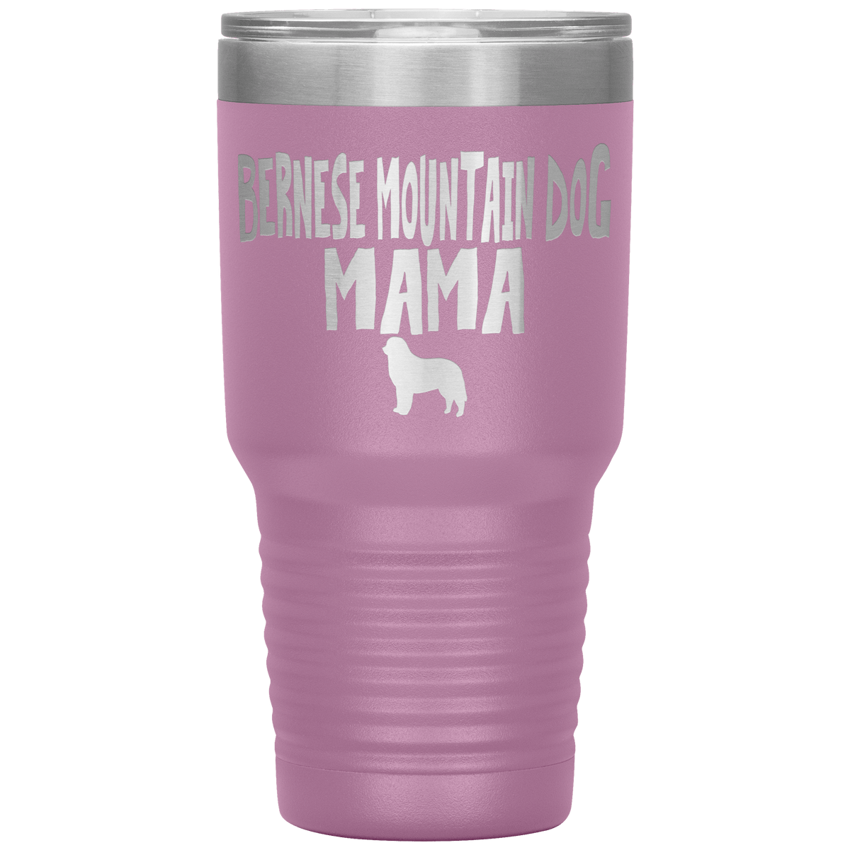 Bernese Mountain Dog Mama 30 Oz Vacuum Tumbler Tumblers Light Purple