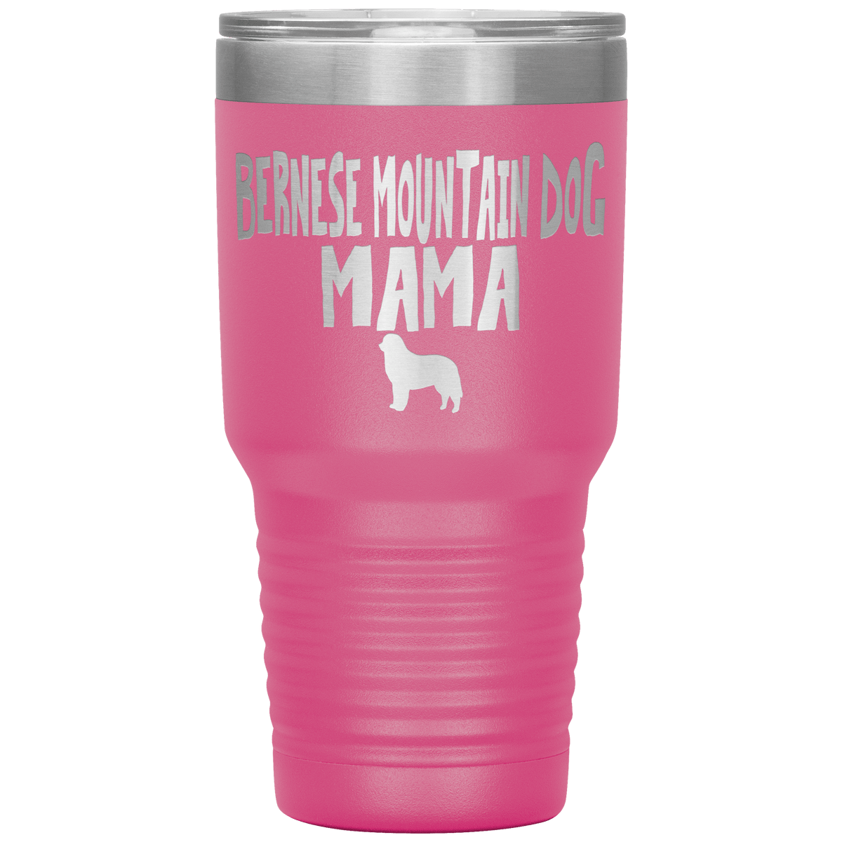 Bernese Mountain Dog Mama 30 Oz Vacuum Tumbler Tumblers Pink