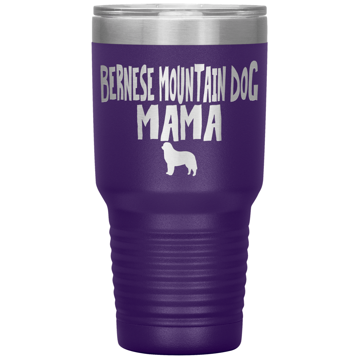 Bernese Mountain Dog Mama 30 Oz Vacuum Tumbler Tumblers Purple
