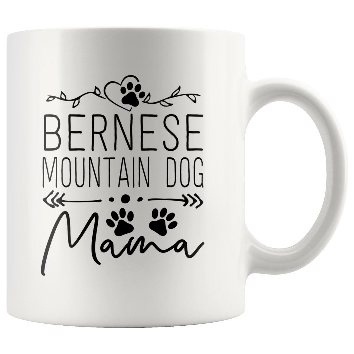 Bernese Mountain Dog Mama Coffee / Tea Ceramic Mug - 11oz / 15oz Drinkware 11oz Mug