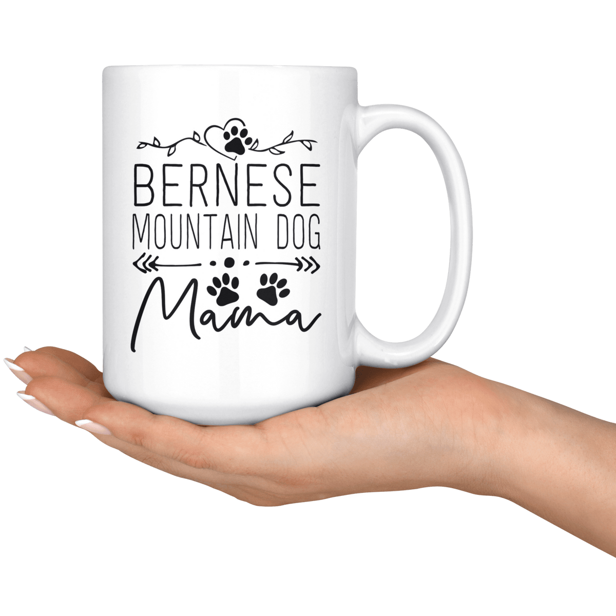 Bernese Mountain Dog Mama Coffee / Tea Ceramic Mug - 11oz / 15oz Drinkware