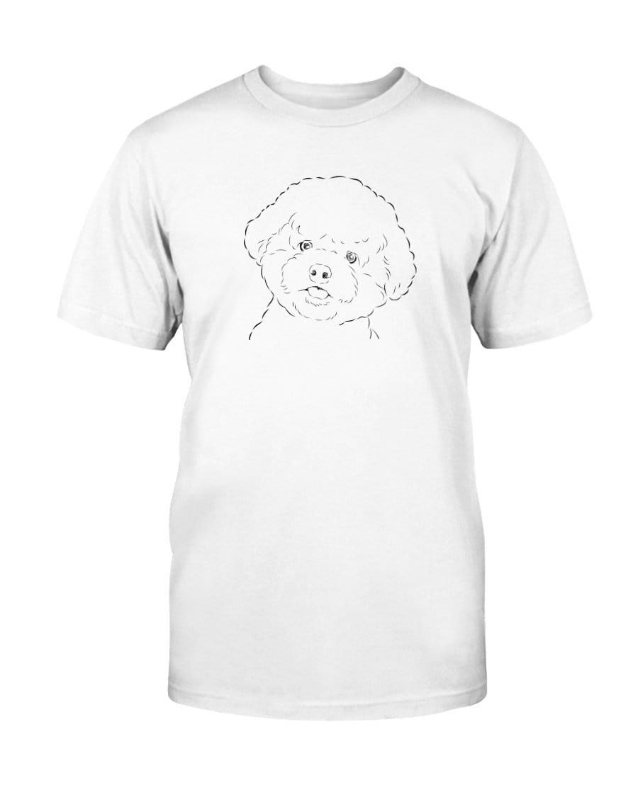 Bichon Frise Doodle Doggies Super Soft Unisex T-Shirt Shirts Solid White Blender / S