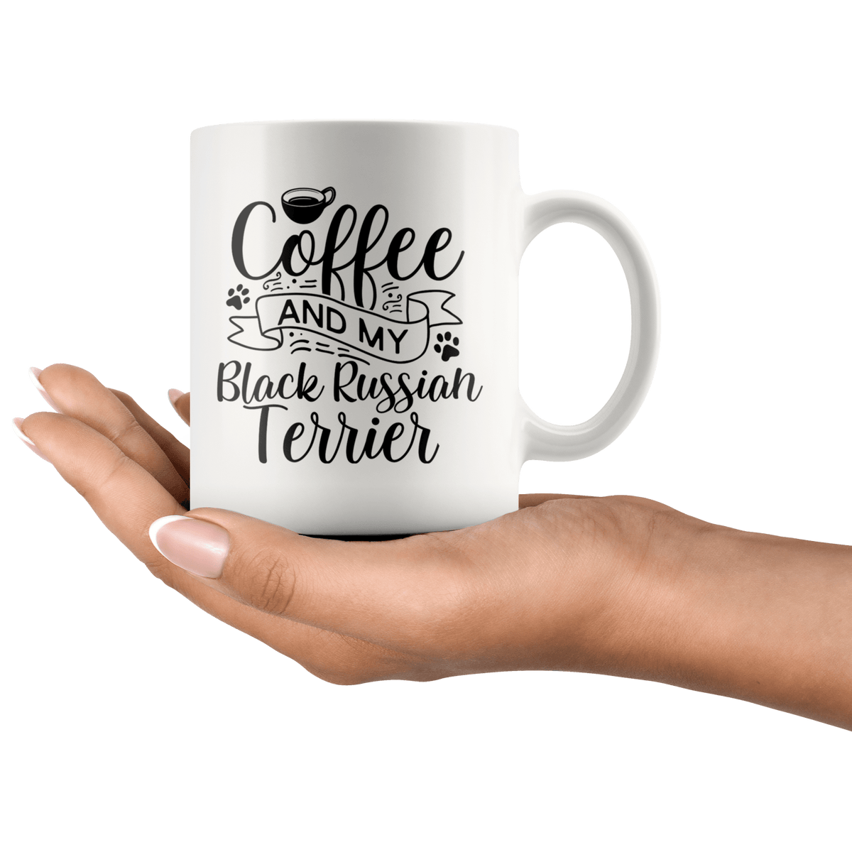 Black Russian Terrier Coffee and my Dog Coffee / Tea Ceramic Mug - 11oz / 15oz Drinkware