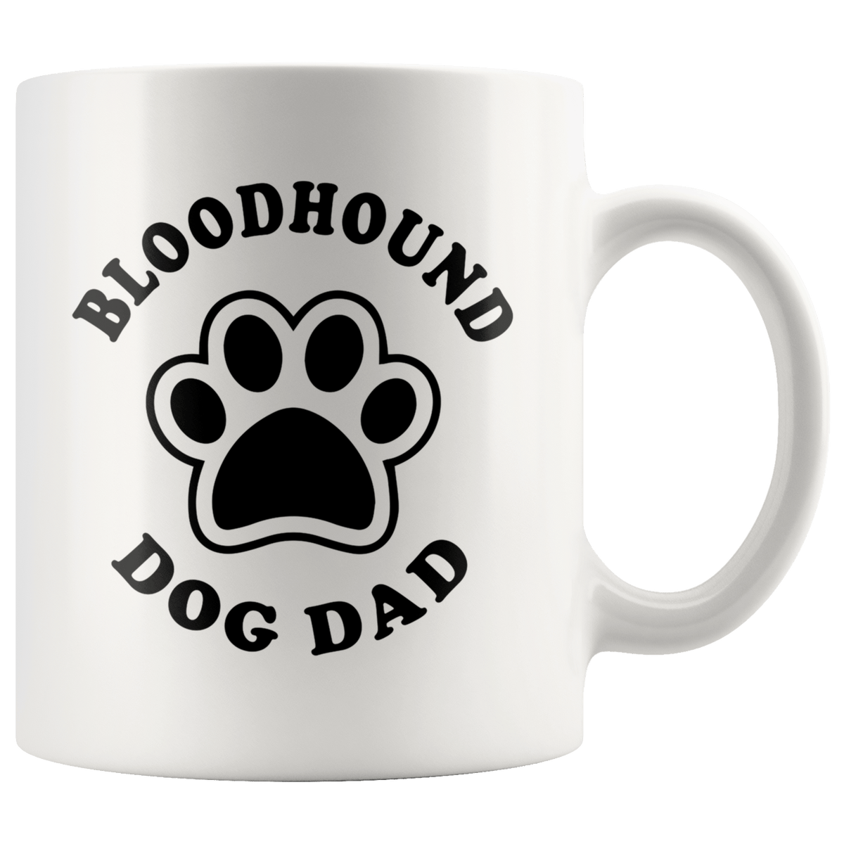 Bloodhound Dog Dad Coffee / Tea Ceramic Mug - 11oz / 15oz Drinkware 11oz Mug