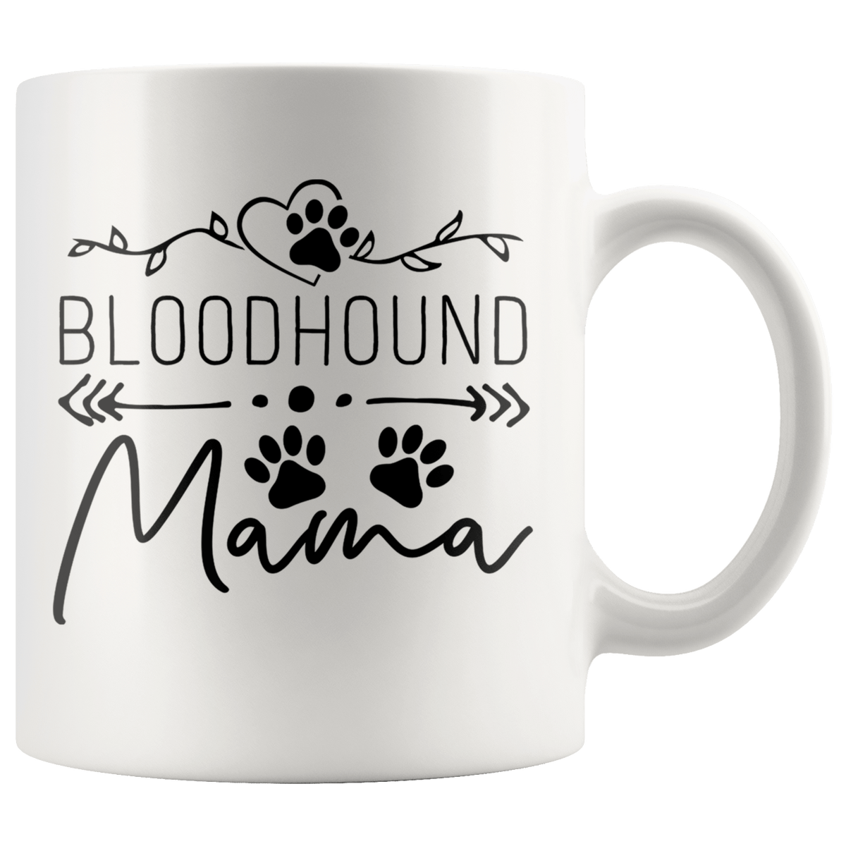 Bloodhound Dog Mama Coffee / Tea Ceramic Mug - 11oz / 15oz Drinkware 11oz Mug