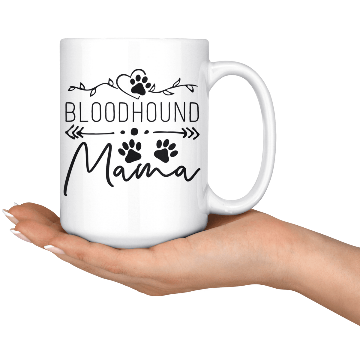Bloodhound Dog Mama Coffee / Tea Ceramic Mug - 11oz / 15oz Drinkware