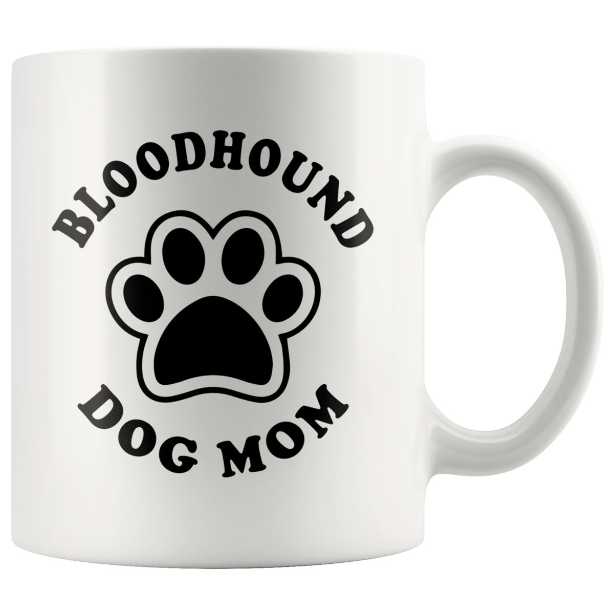 Bloodhound Dog Mom Coffee / Tea Ceramic Mug - 11oz / 15oz Drinkware 11oz Mug