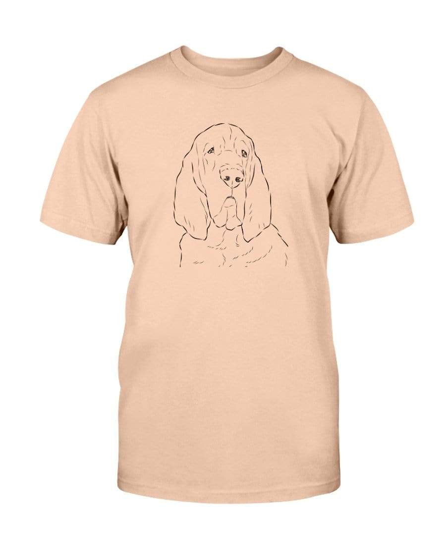 Bloodhound Doodle Doggies Super Soft Unisex T-Shirt Shirts Sunset / S