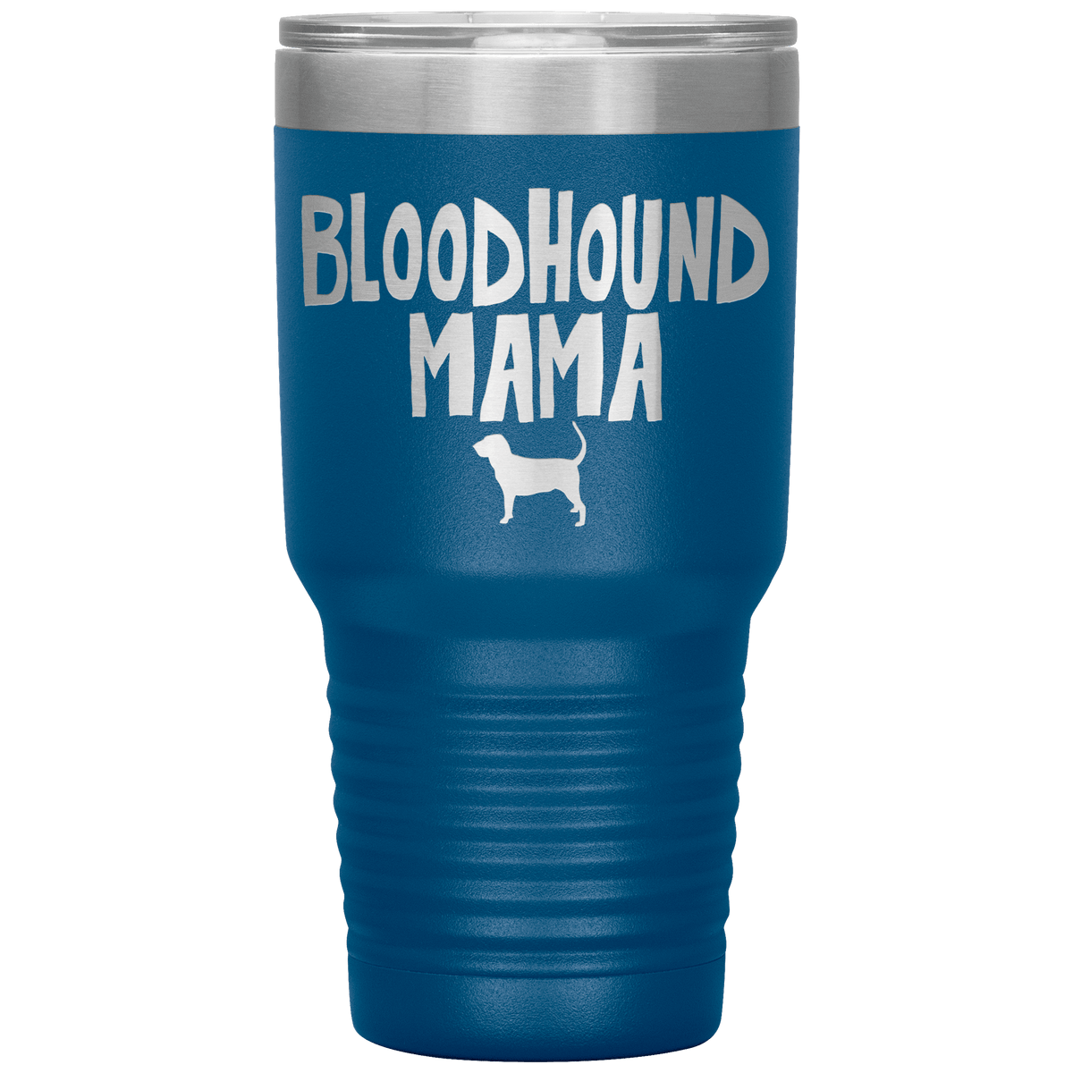 Bloodhound Mama 30 Oz Vacuum Tumbler Tumblers Blue