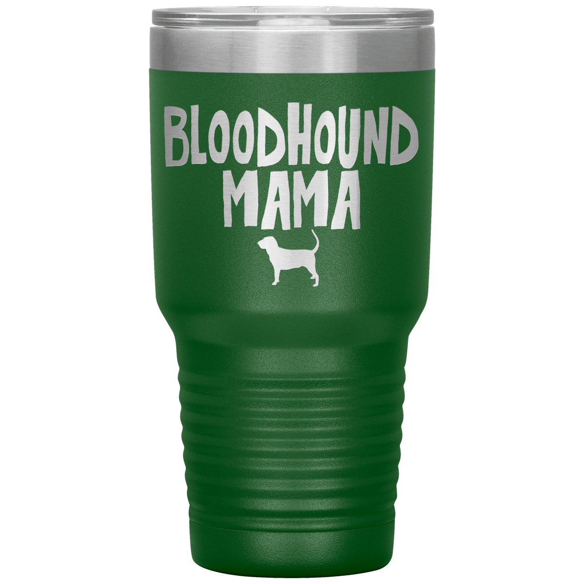 Bloodhound Mama 30 Oz Vacuum Tumbler Tumblers Green