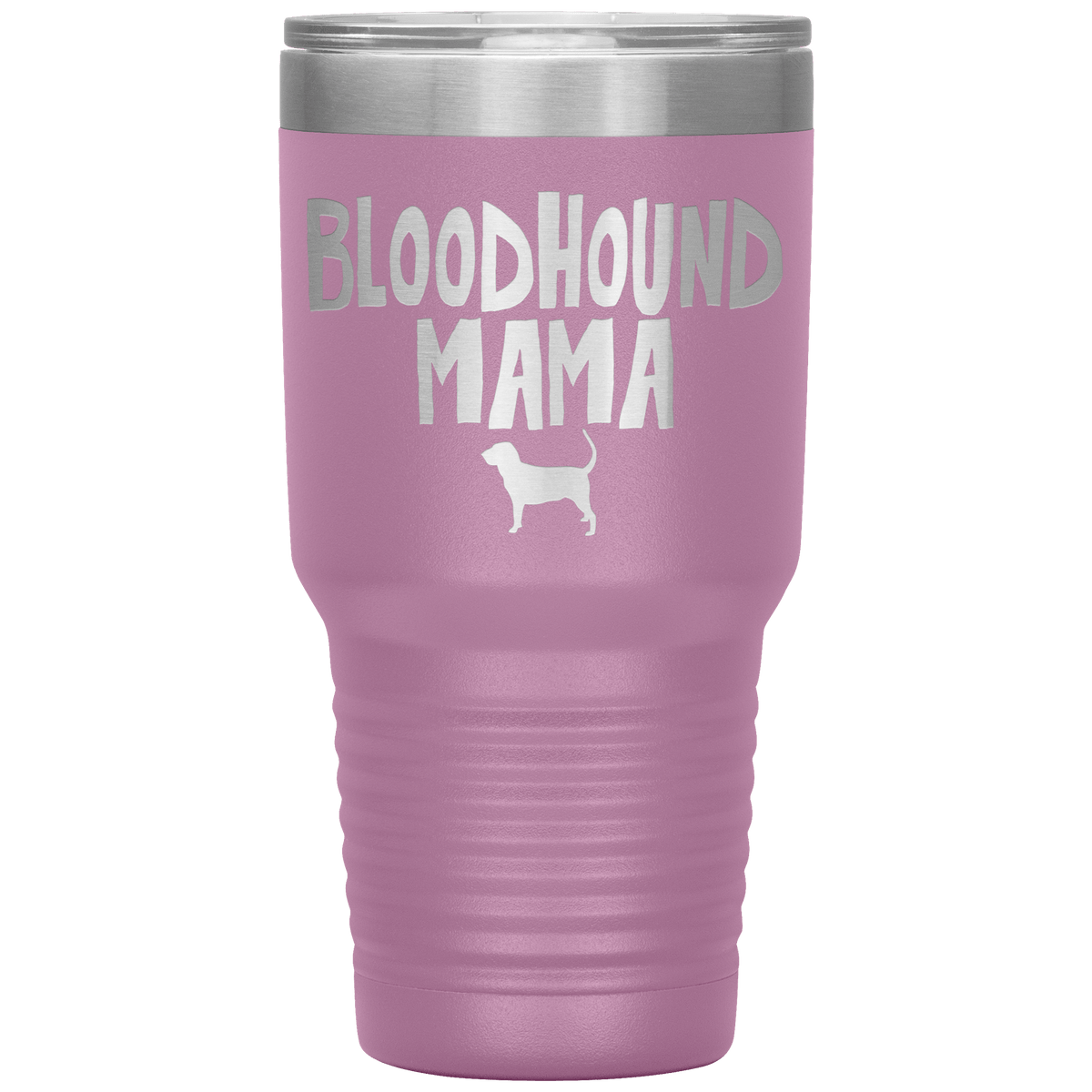 Bloodhound Mama 30 Oz Vacuum Tumbler Tumblers Light Purple