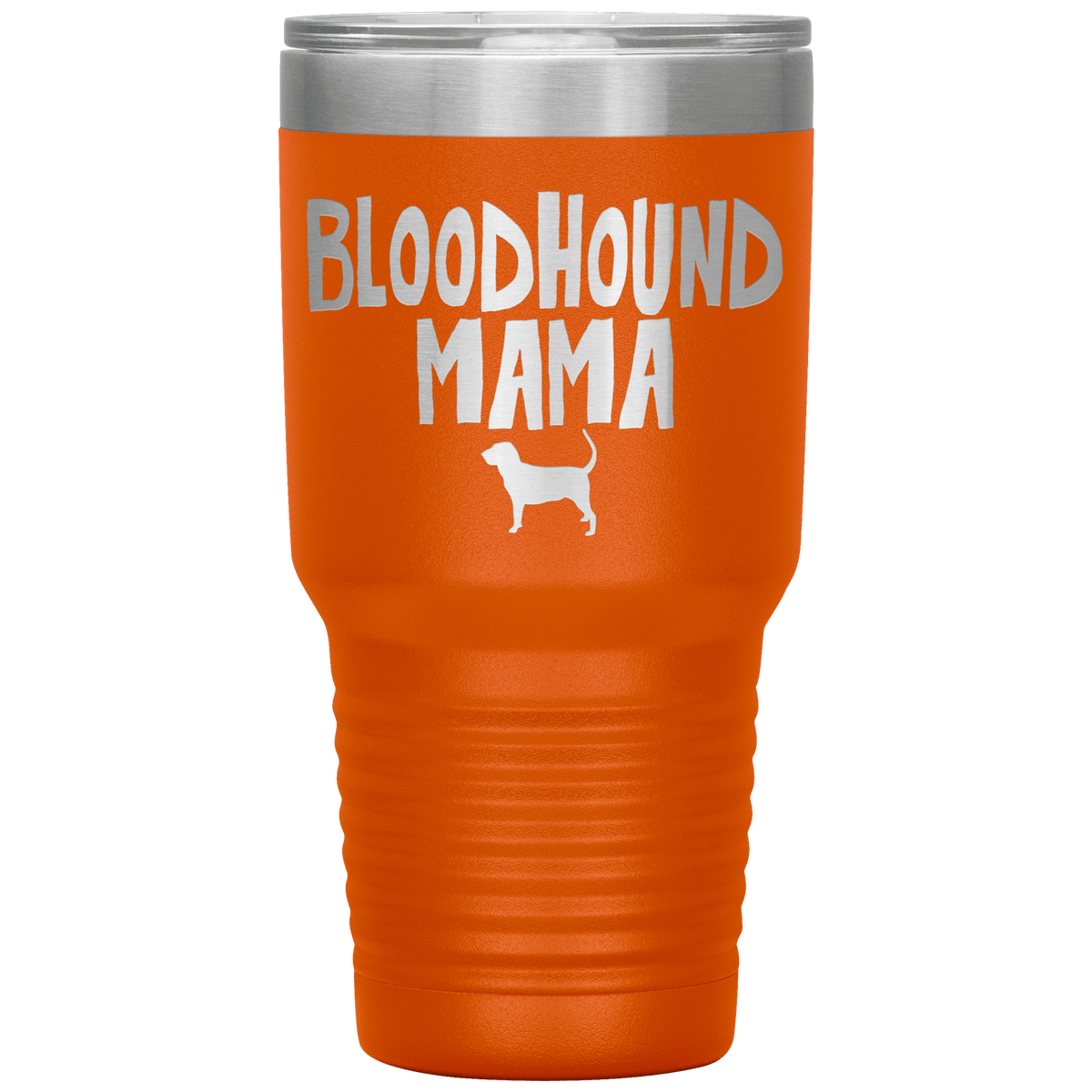 Bloodhound Mama 30 Oz Vacuum Tumbler Tumblers Orange