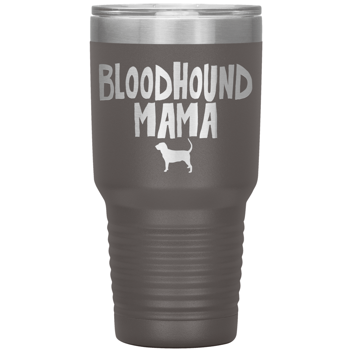 Bloodhound Mama 30 Oz Vacuum Tumbler Tumblers Pewter