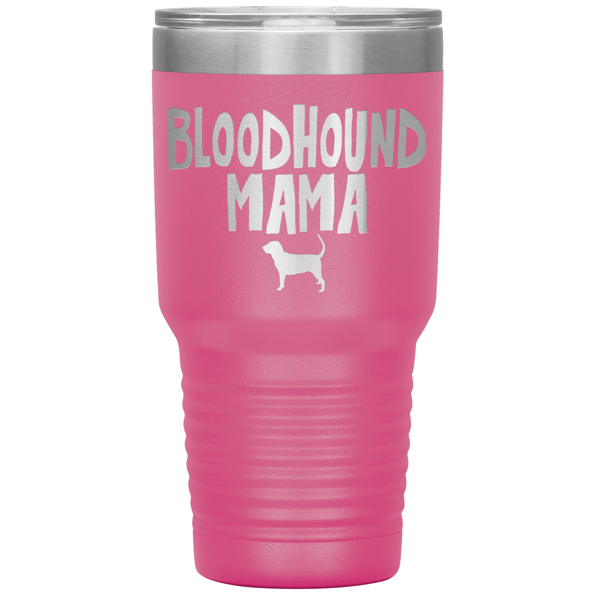 Bloodhound Mama 30 Oz Vacuum Tumbler Tumblers Pink