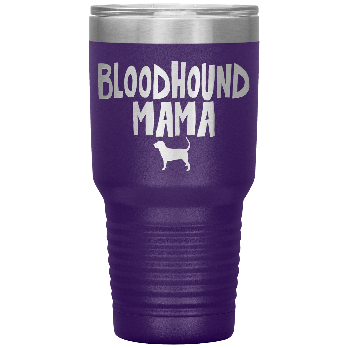 Bloodhound Mama 30 Oz Vacuum Tumbler Tumblers Purple