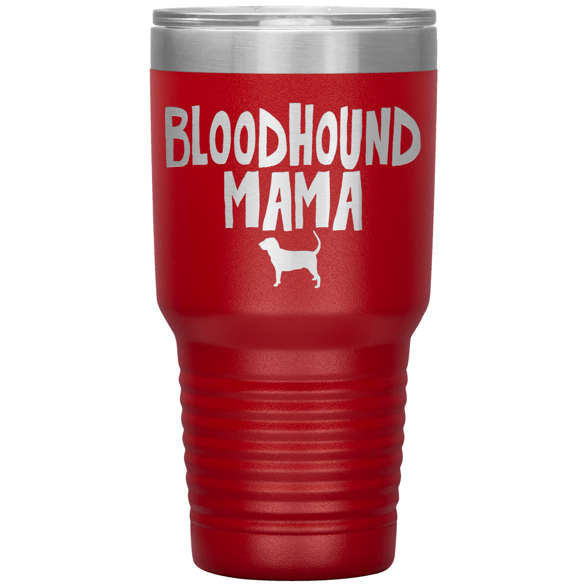 Bloodhound Mama 30 Oz Vacuum Tumbler Tumblers Red