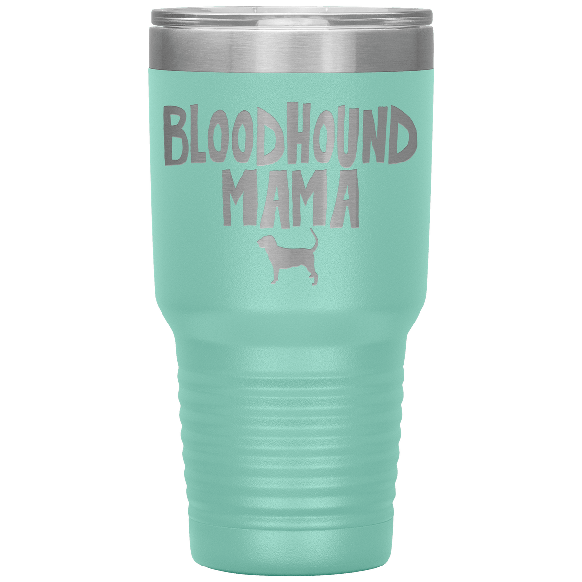Bloodhound Mama 30 Oz Vacuum Tumbler Tumblers Teal