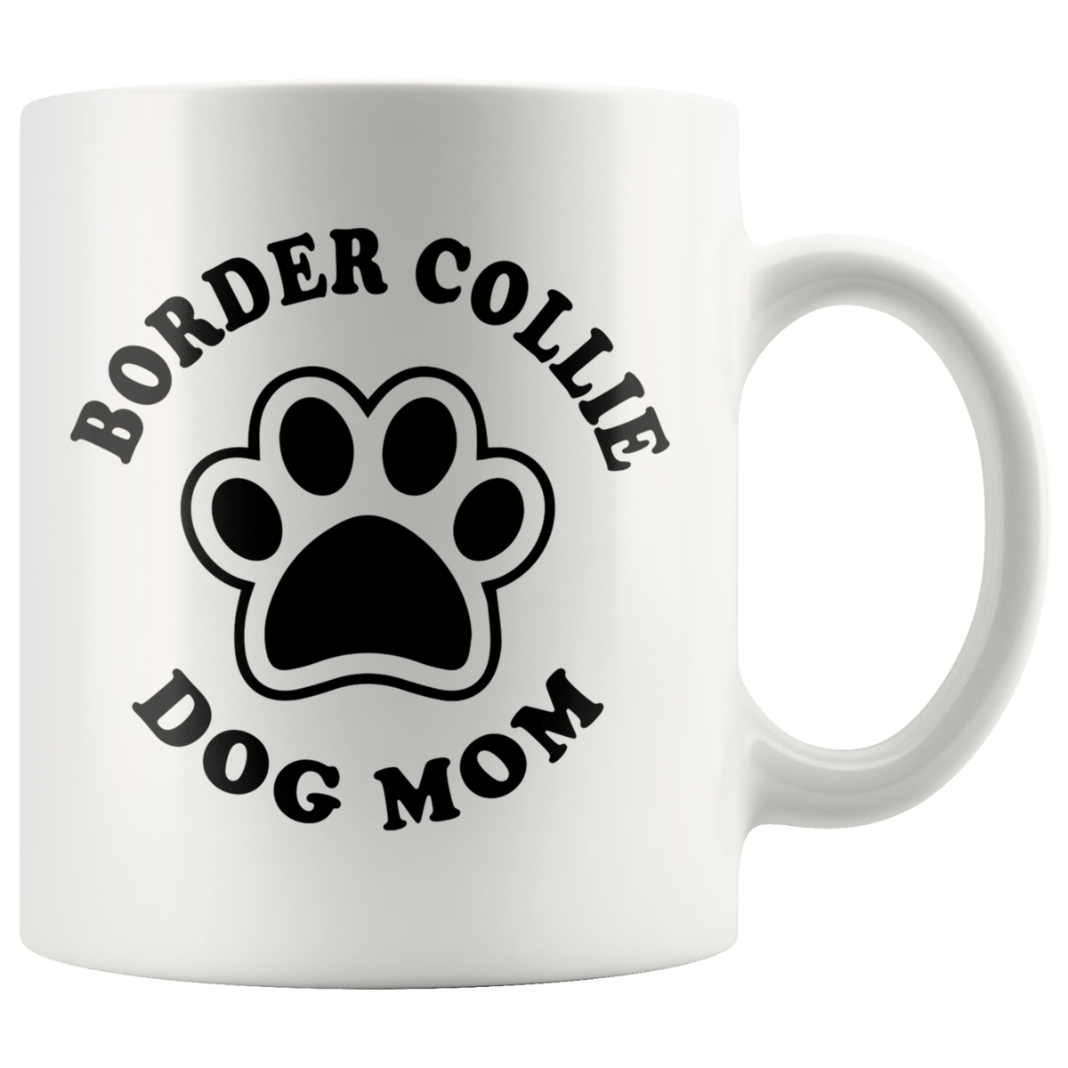 Border Collie Dog Mom Coffee / Tea Ceramic Mug - 11oz / 15oz Drinkware 11oz Mug