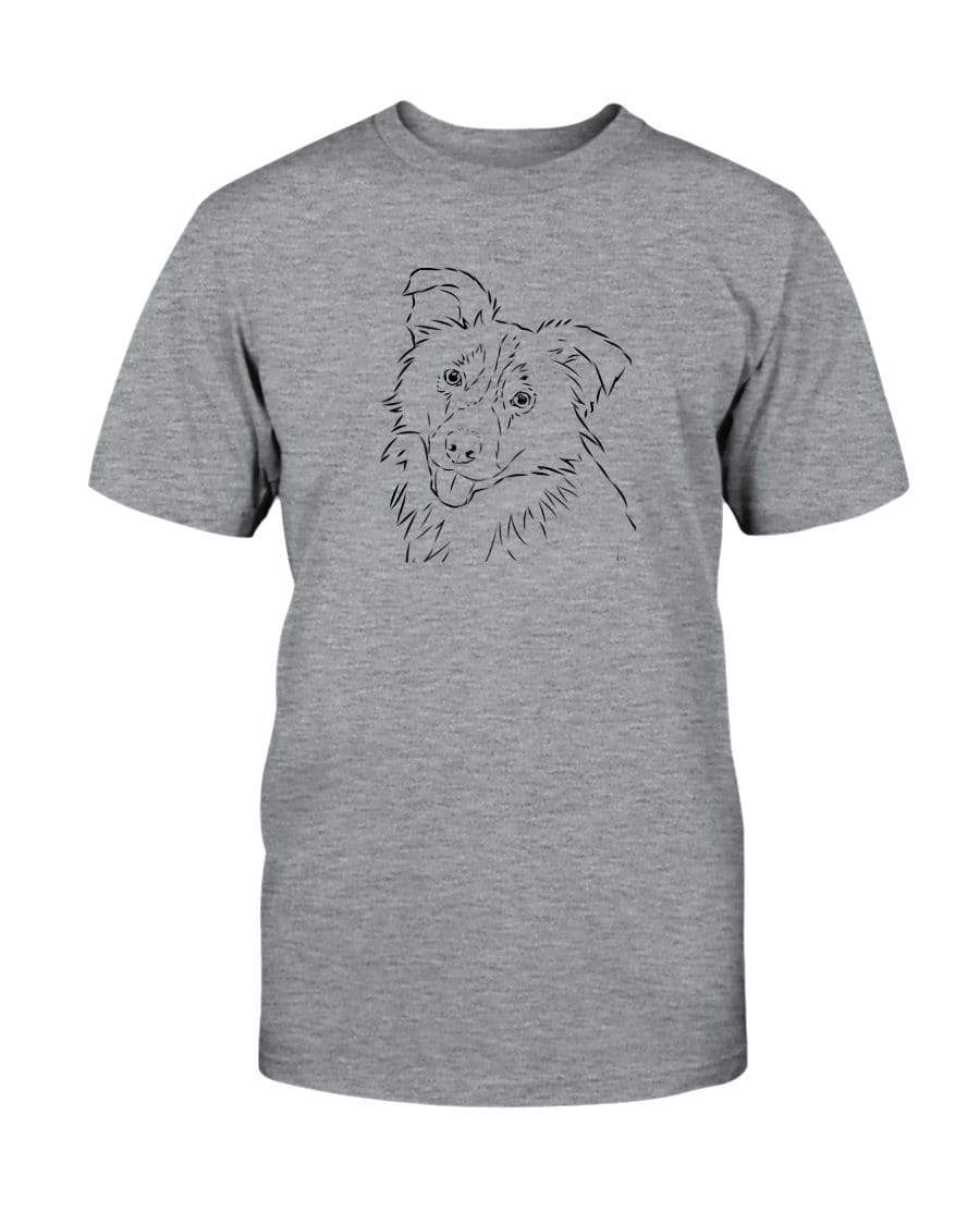 Border Collie Doodle Doggies Super Soft Unisex T-Shirt Shirts Athletic Heather / S