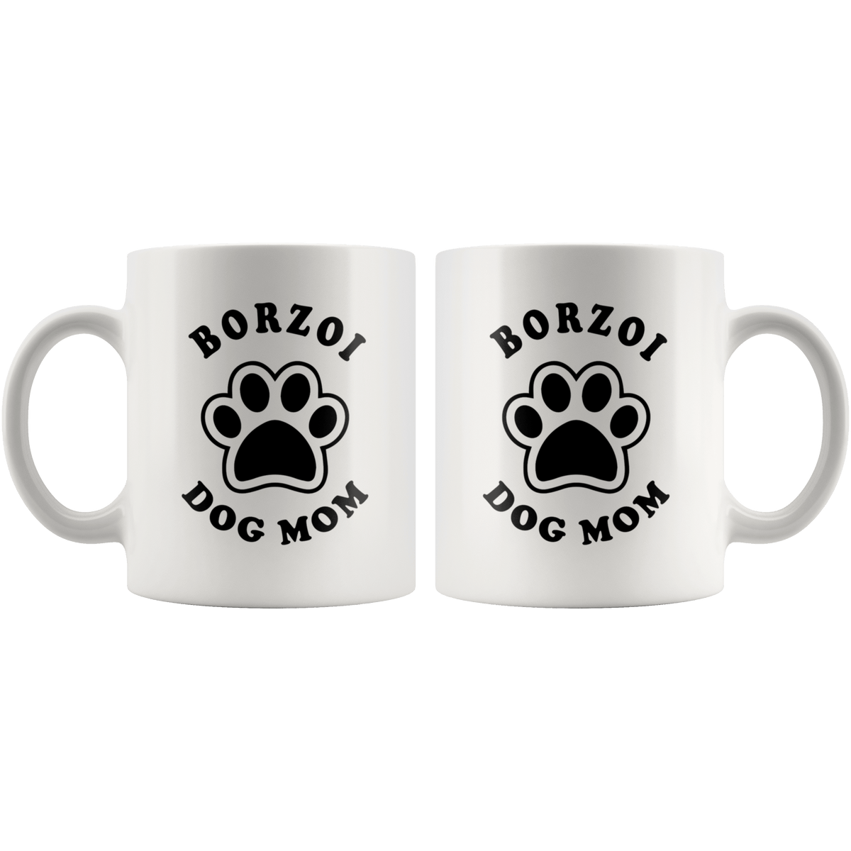 Borzoi Dog Mom Coffee / Tea Ceramic Mug - 11oz / 15oz Drinkware