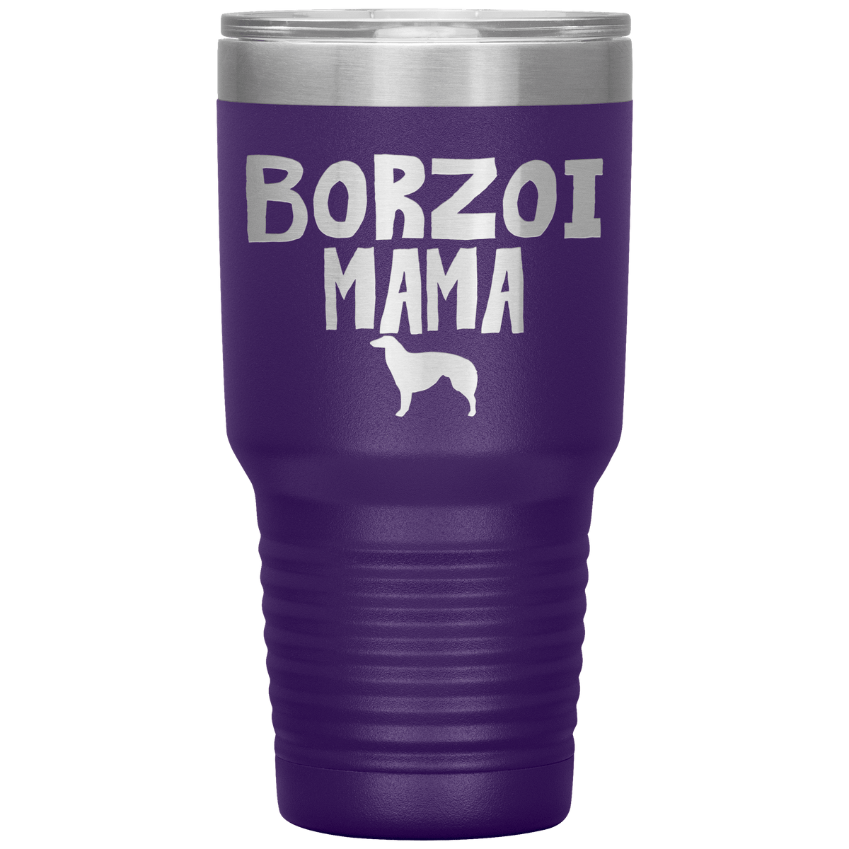 Borzoi Mama 30 Oz Vacuum Tumbler Tumblers Purple