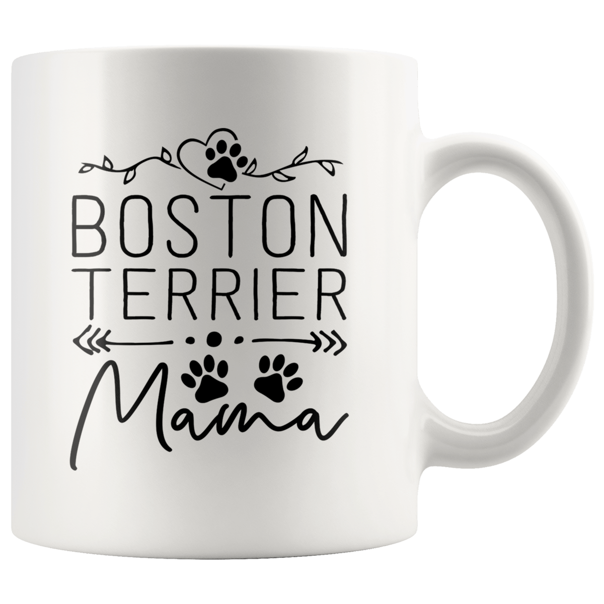 Boston Terrier Dog Mama Coffee / Tea Ceramic Mug - 11oz / 15oz Drinkware 11oz Mug