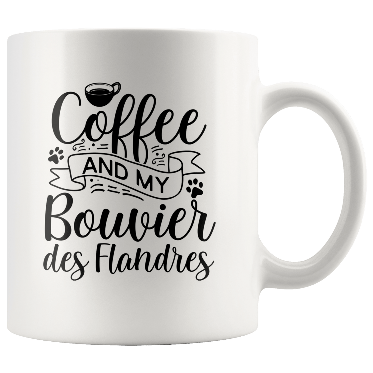 Bouvier des Flandres Coffee and my Dog Coffee / Tea Ceramic Mug - 11oz / 15oz Drinkware 11oz Mug