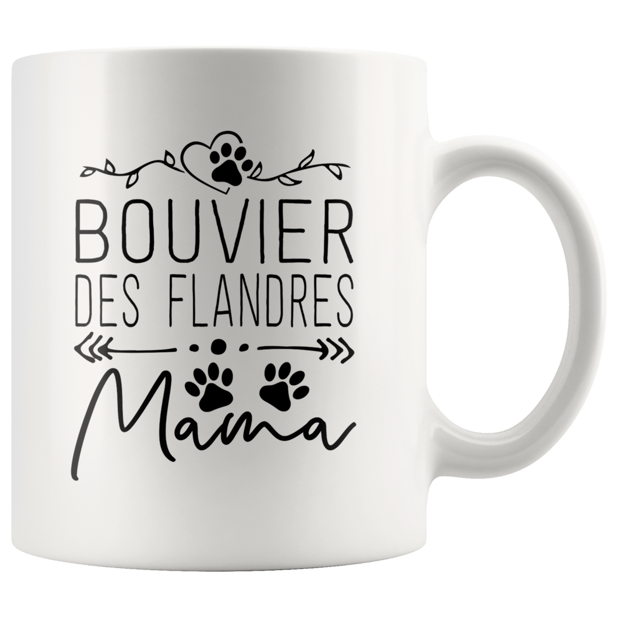 Bouvier des Flandres Dog Mama Coffee / Tea Ceramic Mug - 11oz / 15oz Drinkware 11oz Mug