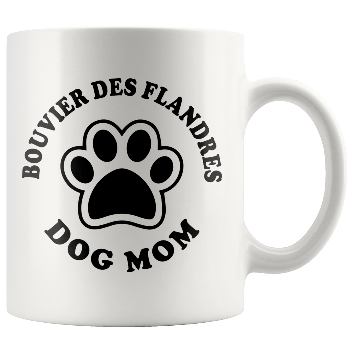 Bouvier des Flandres Dog Mom Coffee / Tea Ceramic Mug - 11oz / 15oz Drinkware 11oz Mug