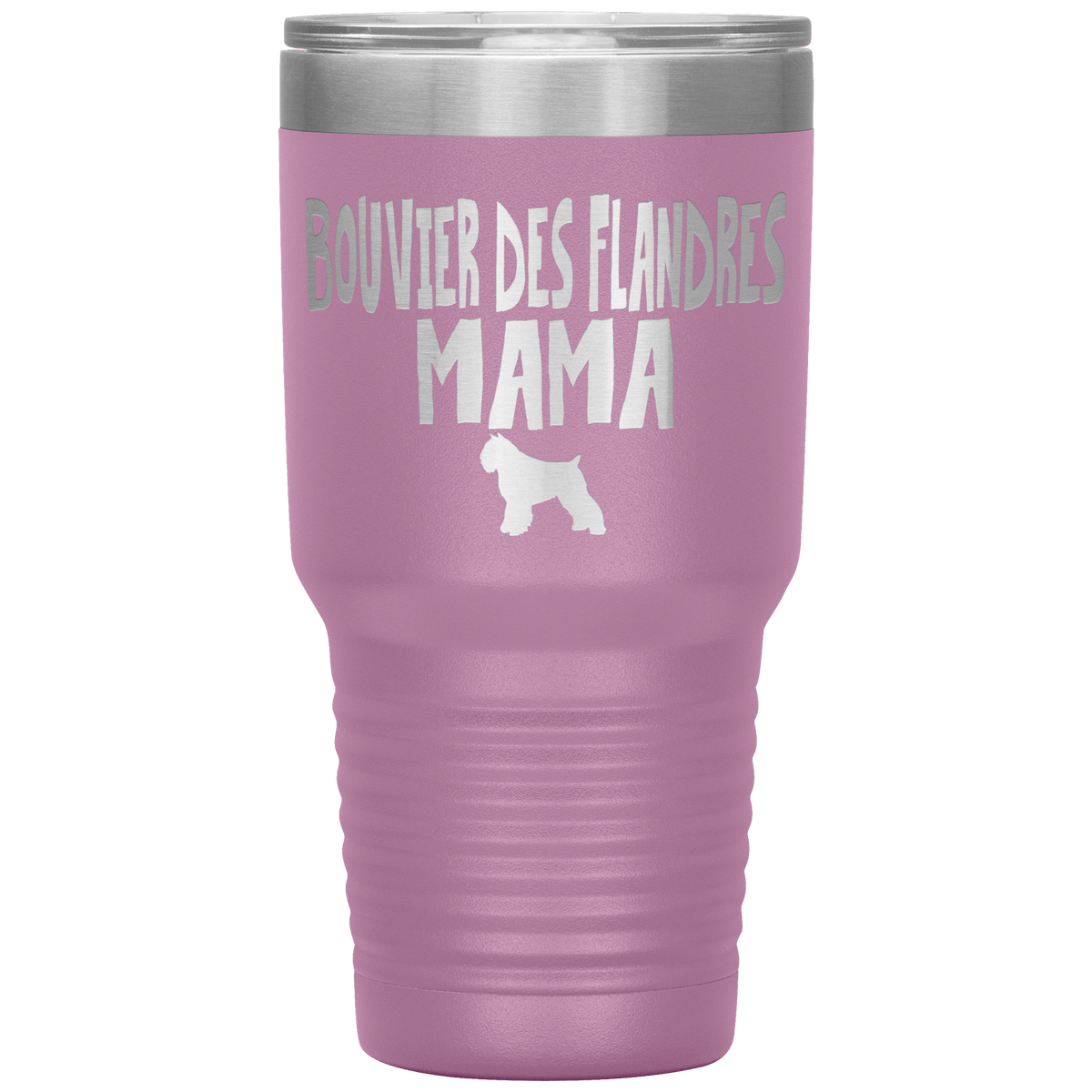 Bouvier des Flandres Mama 30 Oz Vacuum Tumbler Tumblers Light Purple