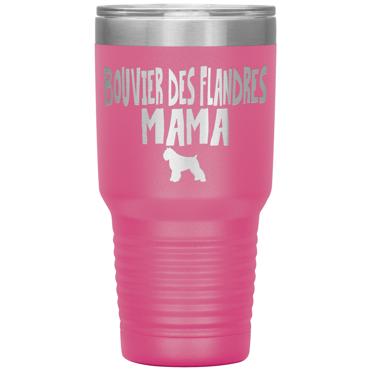 Bouvier des Flandres Mama 30 Oz Vacuum Tumbler Tumblers Pink