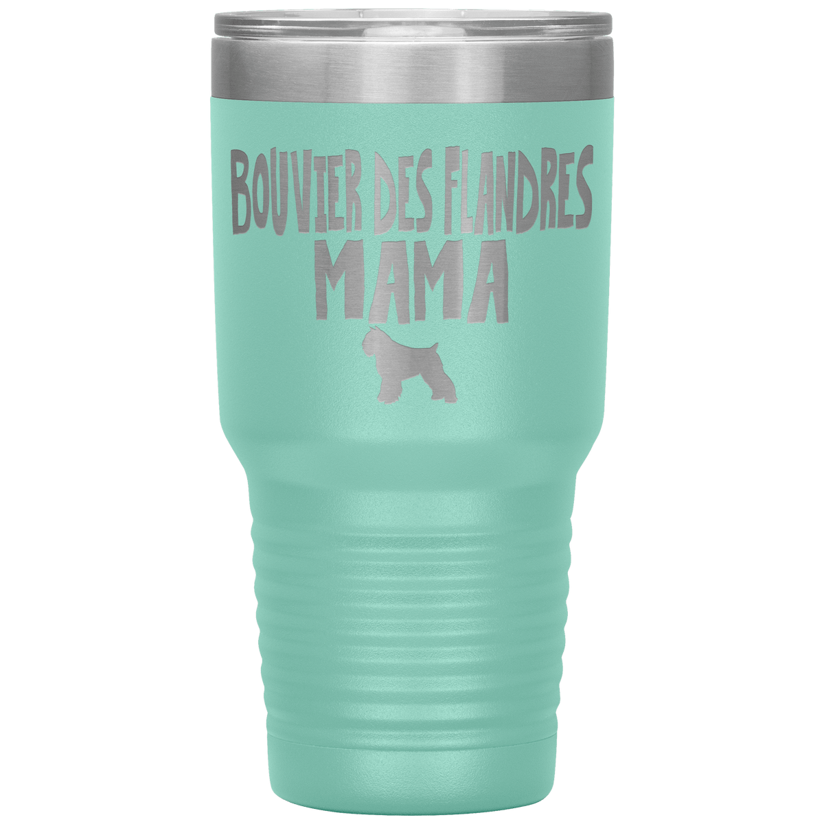 Bouvier des Flandres Mama 30 Oz Vacuum Tumbler Tumblers Teal