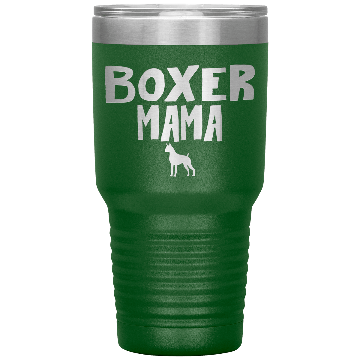 Boxer Mama 30 Oz Vacuum Tumbler Tumblers Green