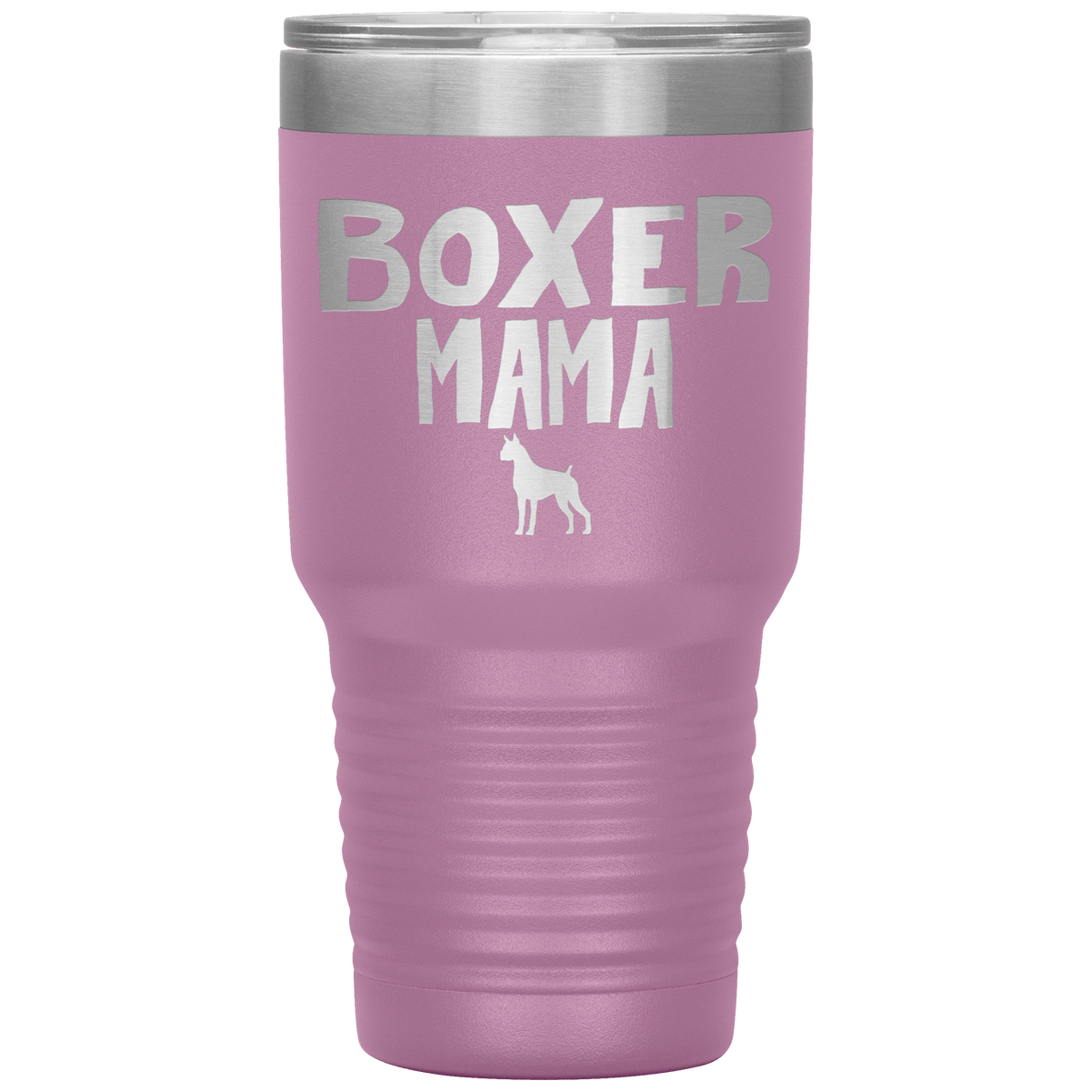 Boxer Mama 30 Oz Vacuum Tumbler Tumblers Light Purple