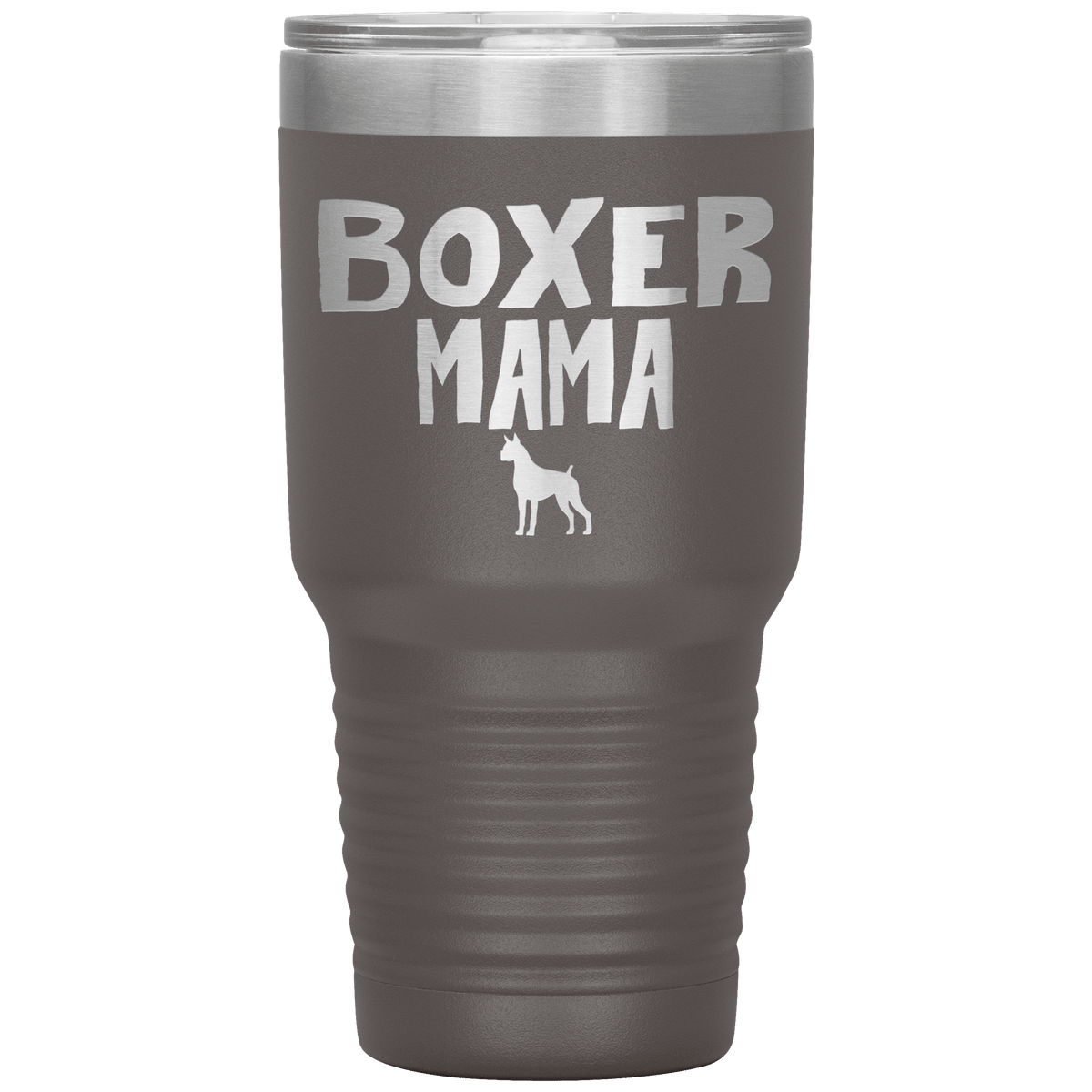 Boxer Mama 30 Oz Vacuum Tumbler Tumblers Pewter