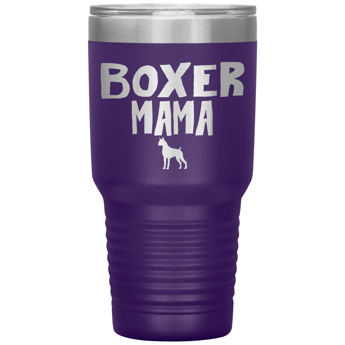 Boxer Mama 30 Oz Vacuum Tumbler Tumblers Purple