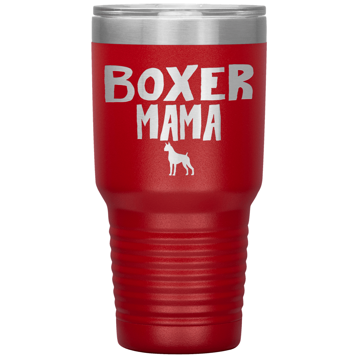 Boxer Mama 30 Oz Vacuum Tumbler Tumblers Red