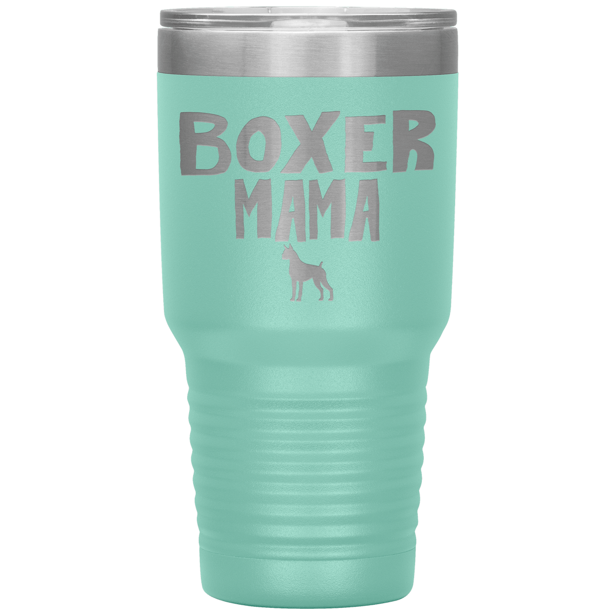 Boxer Mama 30 Oz Vacuum Tumbler Tumblers Teal