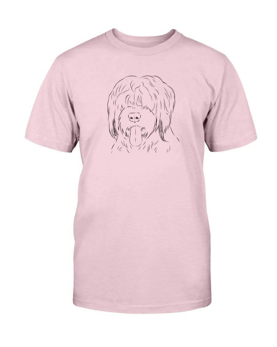 Briard Doodle Doggies Super Soft Unisex T-Shirt Shirts Pink / S