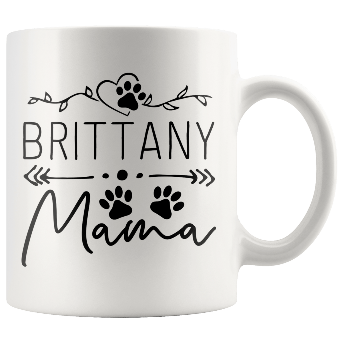 Brittany Dog Mama Coffee / Tea Ceramic Mug - 11oz / 15oz Drinkware 11oz Mug